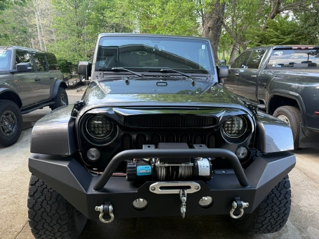 Off-road vehicle in Western NC mountains